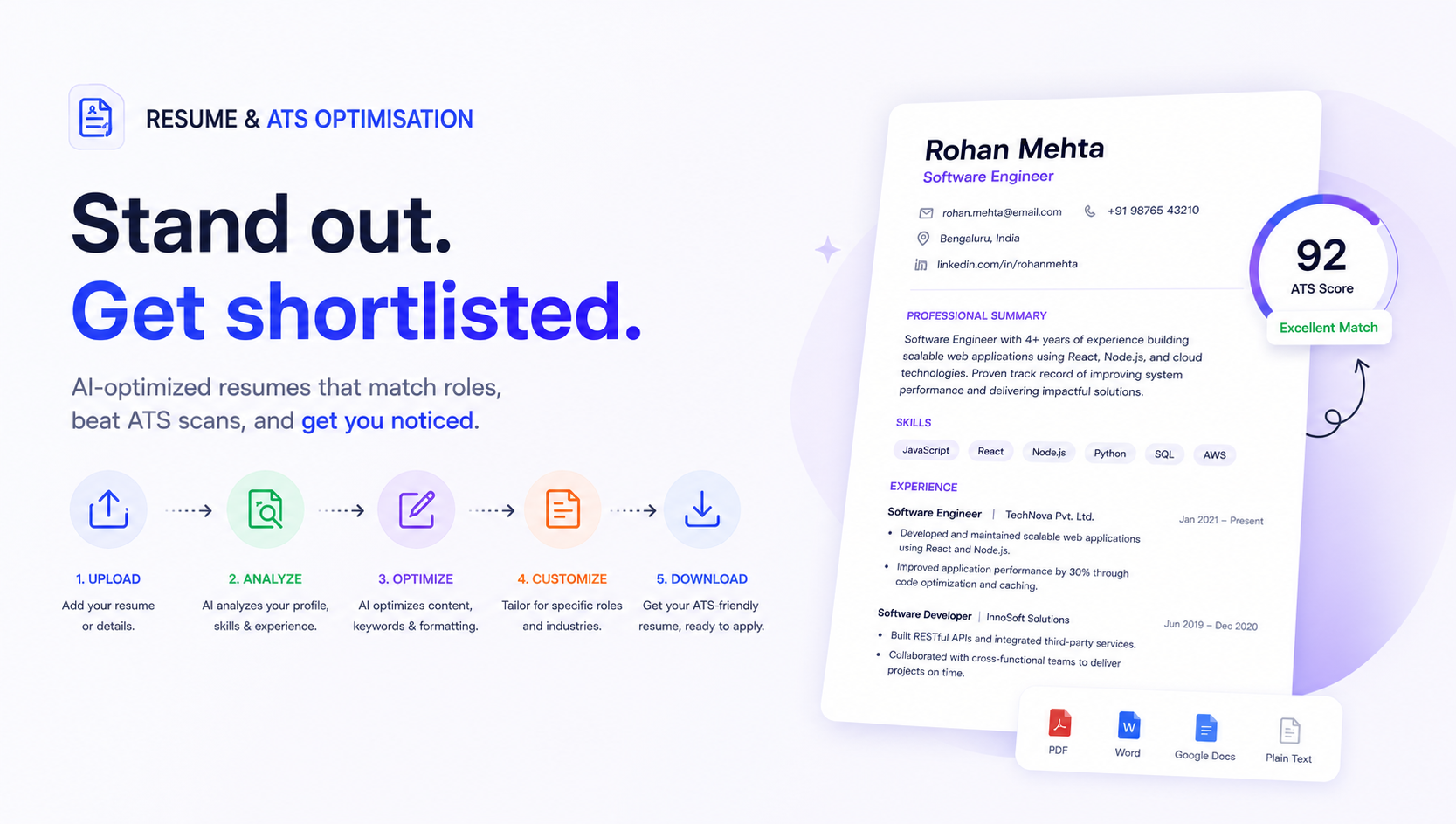 Resume & ATS Optimisation